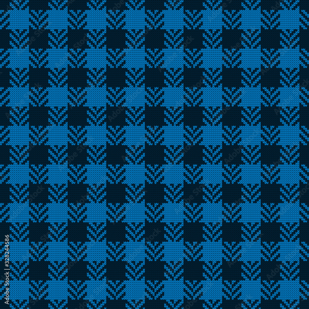 Vector knitted seamless checkered pattern lumberjack.. Vector knitted seamless checkered pattern lumberjack..