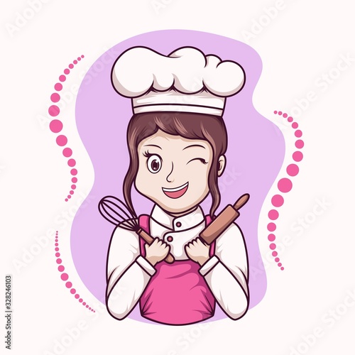 Bakery girl chef