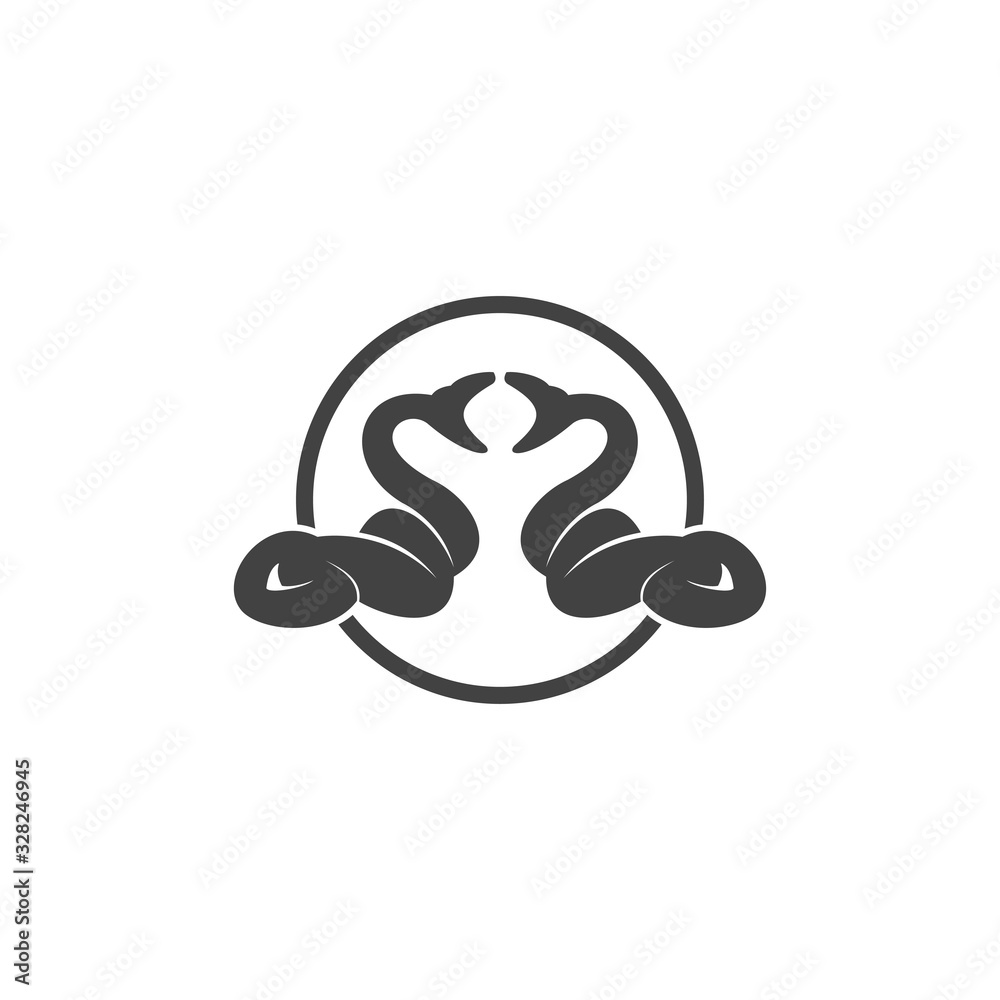 Snake logo design template, animal icon illustration Snake logo design template, animal icon illustration