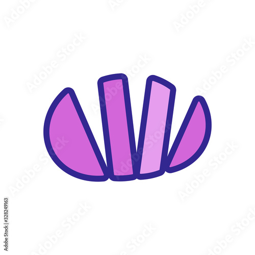 tomato icon vector. Thin line sign. Isolated contour symbol illustration