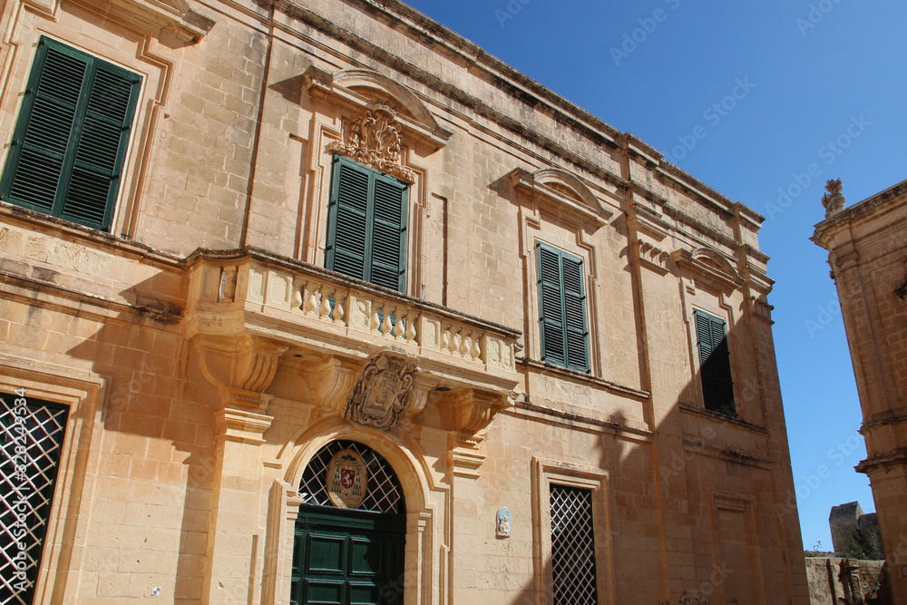 episcopal palace in mdina (malta)