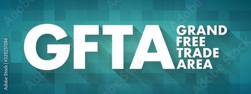 GFTA - Grand Free Trade Area acronym, business concept background