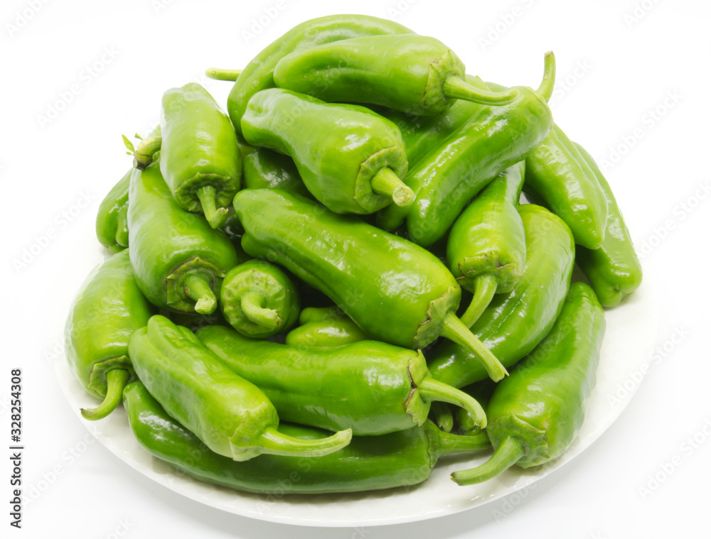 green pepper isolated on white backround green pepper isolated on white backround