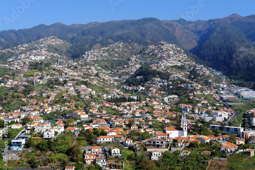 Funchal suburbs and hillsides, Funchal, Madeira Portugal © Jerry