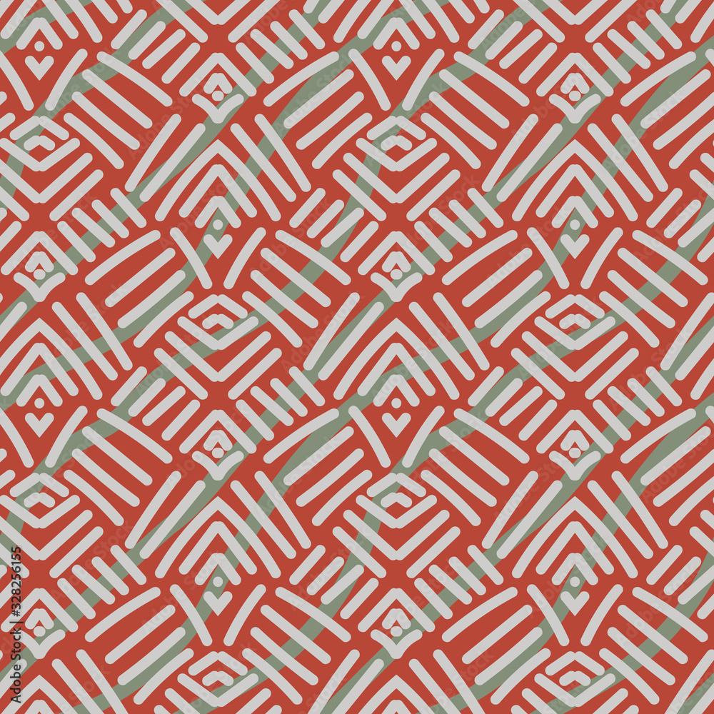 Abstract geometric ethnic seamless vector pattern with lines. Unisex surface print design. Abstract geometric ethnic seamless vector pattern with lines. Unisex surface print design.