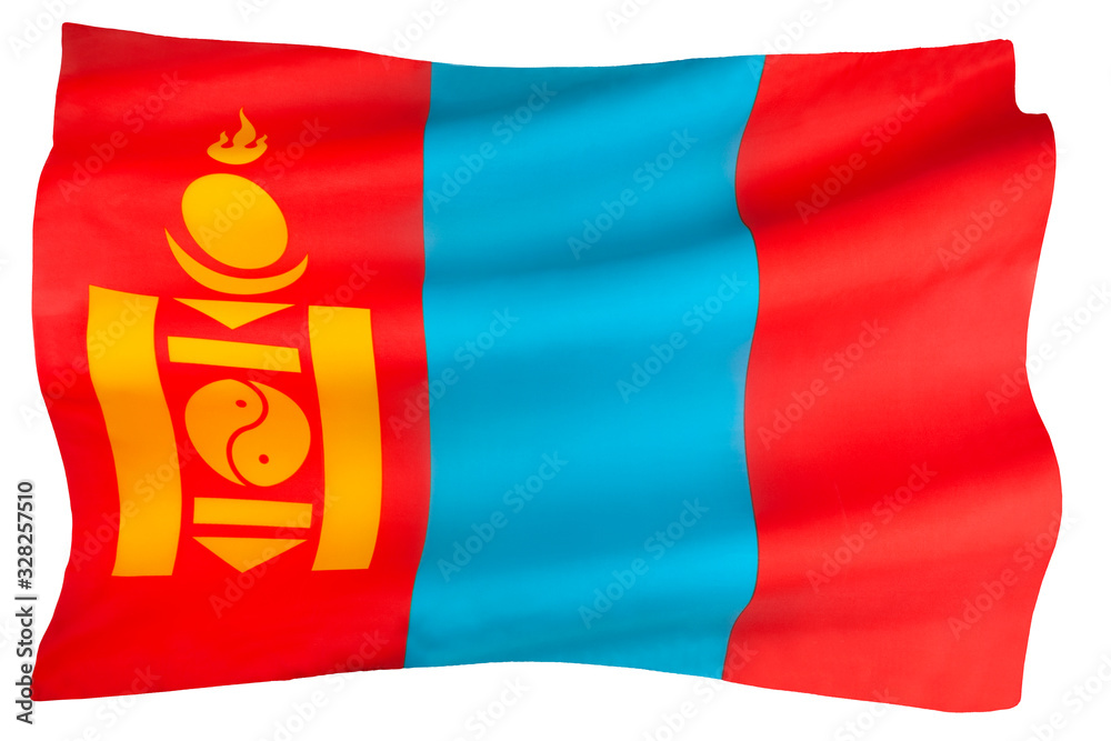 The state flag of Mongolia The state flag of Mongolia
