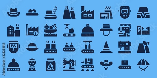 manufacture icon set