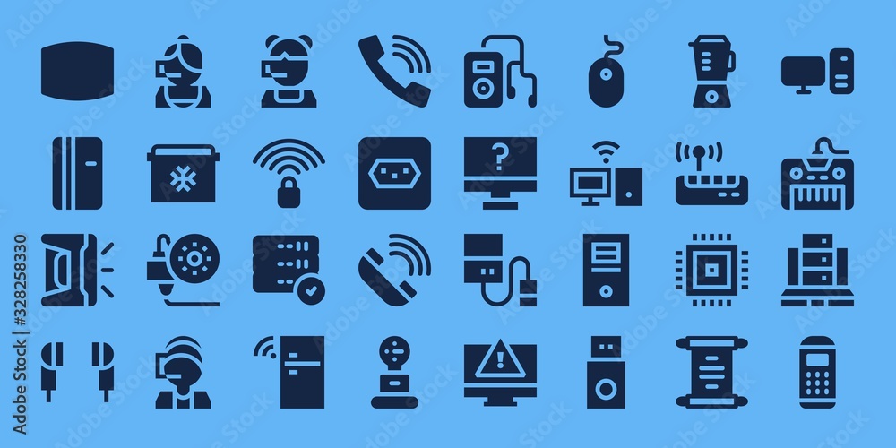 Fototapeta premium device icon set