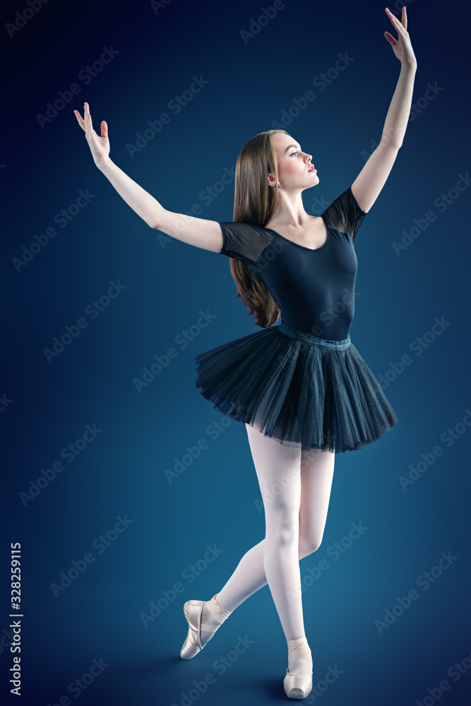 ballet performance of young ballerina