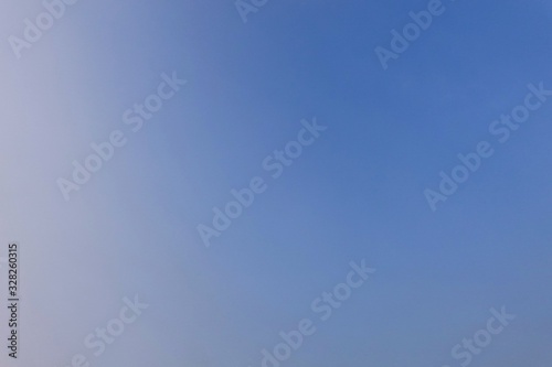 Blue sky in the morning time, blue nature background..