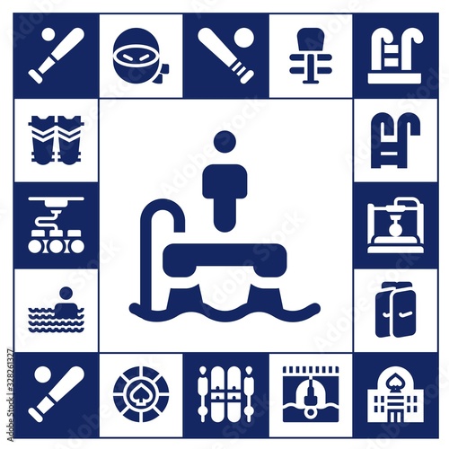 Modern Simple Set of sports Vector filled Icons