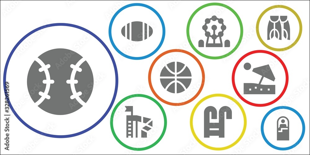 recreation icon set recreation icon set
