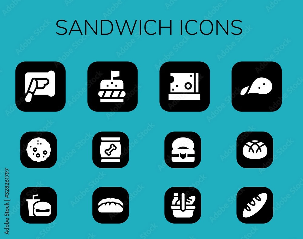 sandwich icon set sandwich icon set