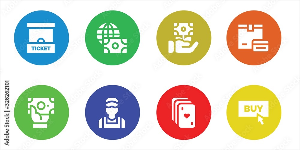 Modern Simple Set of cash Vector filled Icons Modern Simple Set of cash Vector filled Icons