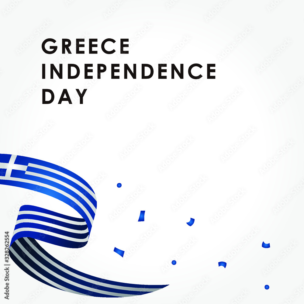 Fototapeta premium Greece Independence Day Vector Design