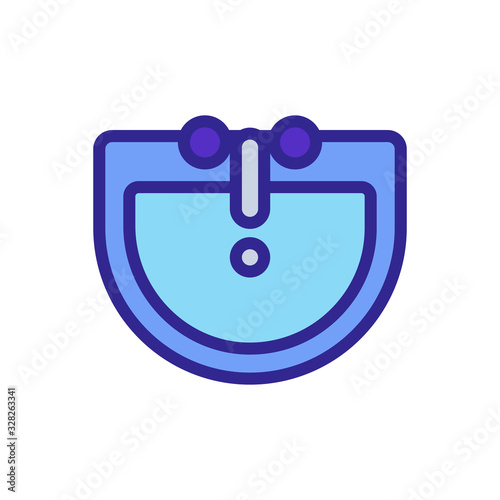 Sink icon vector. Thin line sign. Isolated contour symbol illustration