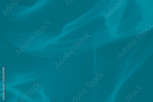 Trendy blue colored abstract background with light and shadows caustic effect. Light passes through a glass, water texture overlay