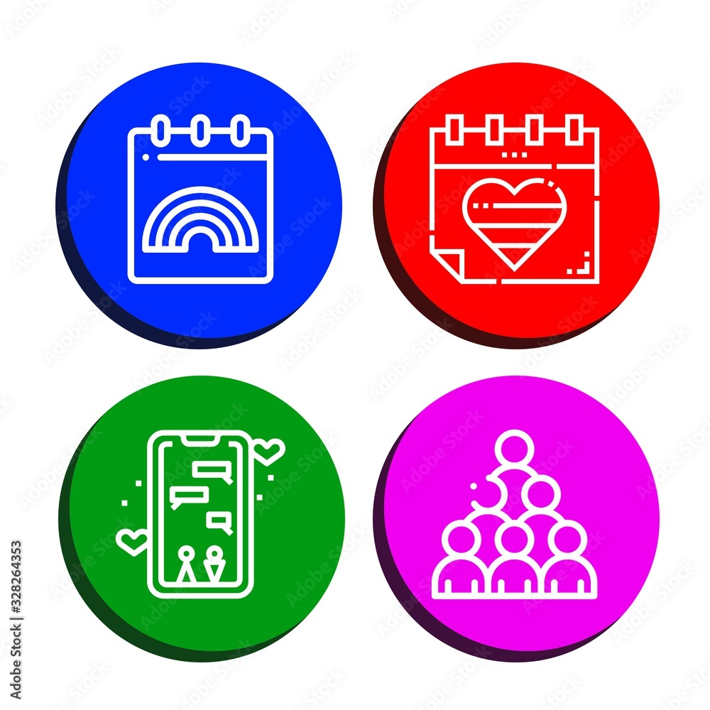 dating icon set dating icon set