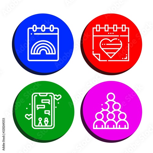 dating icon set