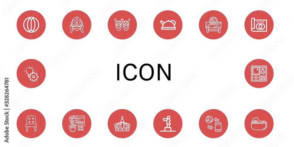 Set of icon icons Set of icon icons