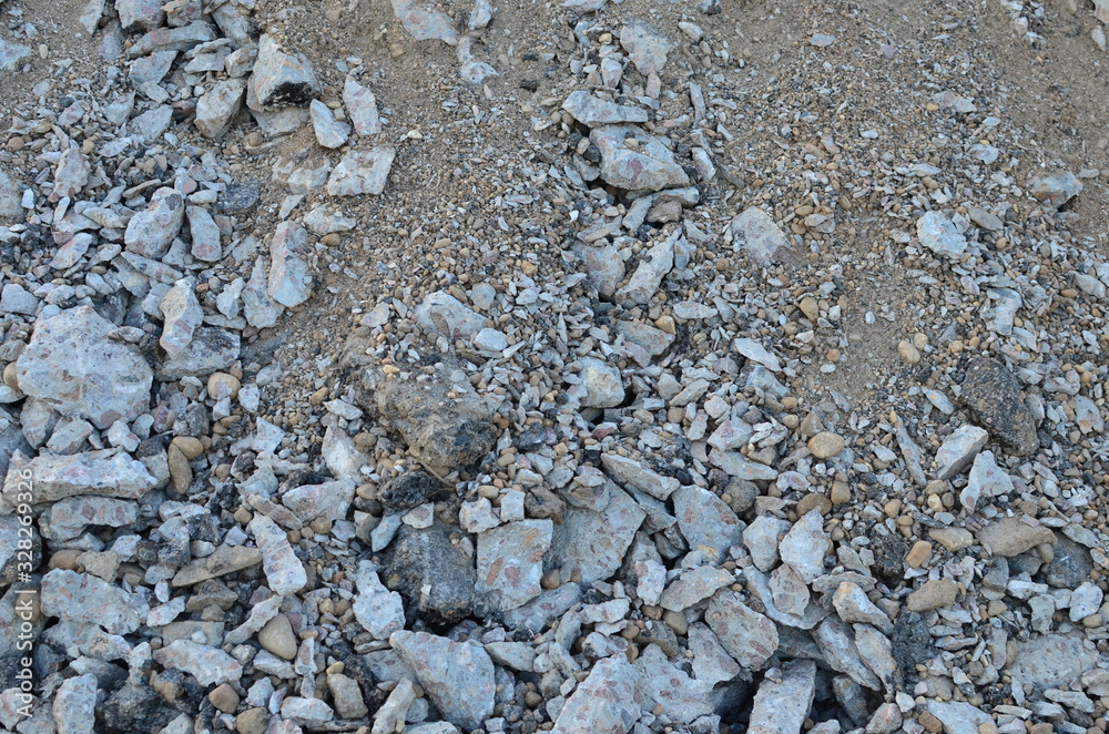 Foto de Recycled concrete aggregate (RCA) which is produced by crushing