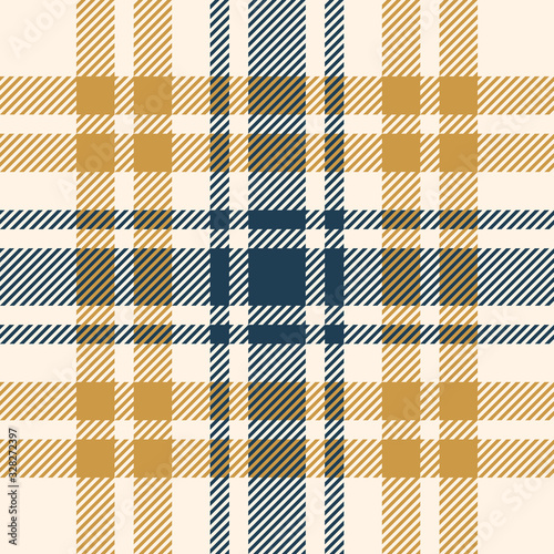 Plaid pattern seamless vector texture. Tartan check plaid background for flannel shirt, blanket, throw, duvet cover, or other modern summer, autumn, and winter textile print.