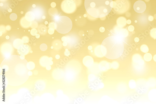 golden blur abstract background with white bokeh (digital paint)