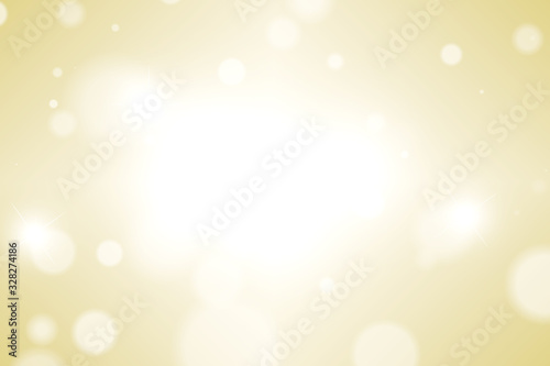 golden blur abstract background with white bokeh (digital paint) © Thanasate