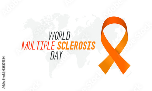 Vector illustration on the theme of world Multiple Sclerosis day observed every year in month of May