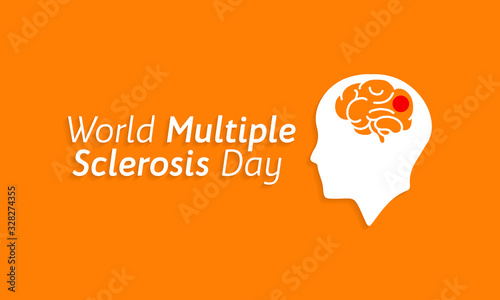 Vector illustration on the theme of world Multiple Sclerosis day observed every year in month of May
