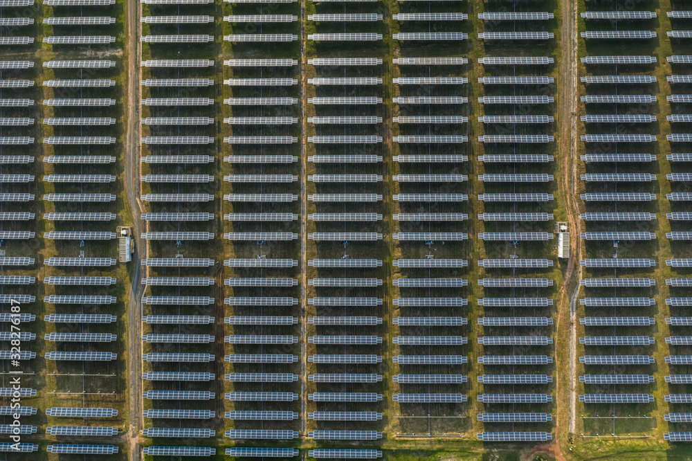 Solar panels field Solar panels field
