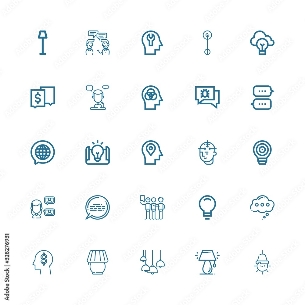 Editable 25 think icons for web and mobile Editable 25 think icons for web and mobile