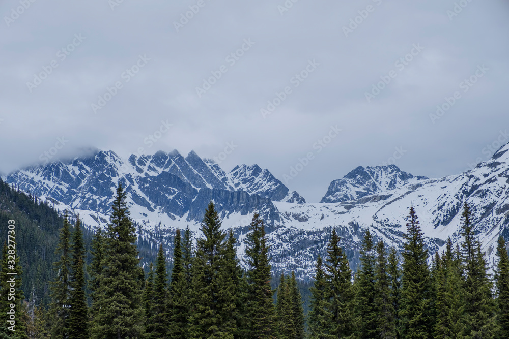 Mountain scenery Banff and Jasper National Parks Alberta Canada