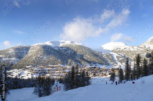 Montgenevre Milky Way Ski Area Hautes Alpes French Alps France © Andy Evans Photos