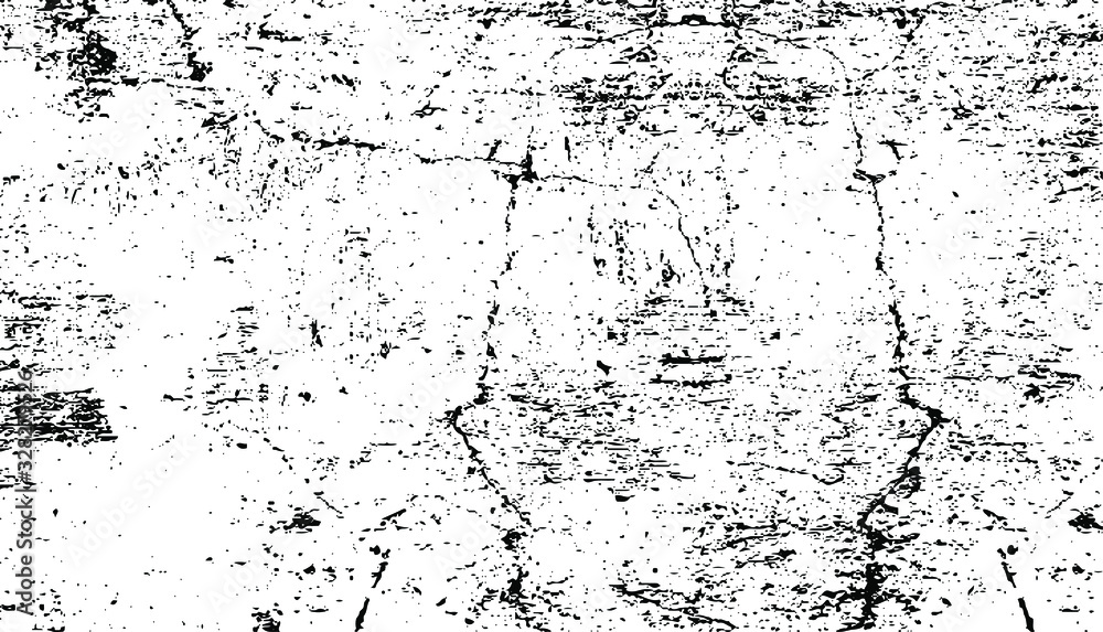 Fototapeta premium Scratched Grunge Urban Background Texture Vector. Dust Overlay Distress Grainy Grungy Effect. Distressed Backdrop Vector Illustration. Isolated Black on White Background. EPS 10.