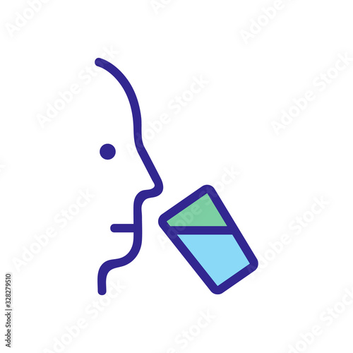 diabetes icon vector. Thin line sign. Isolated contour symbol illustration