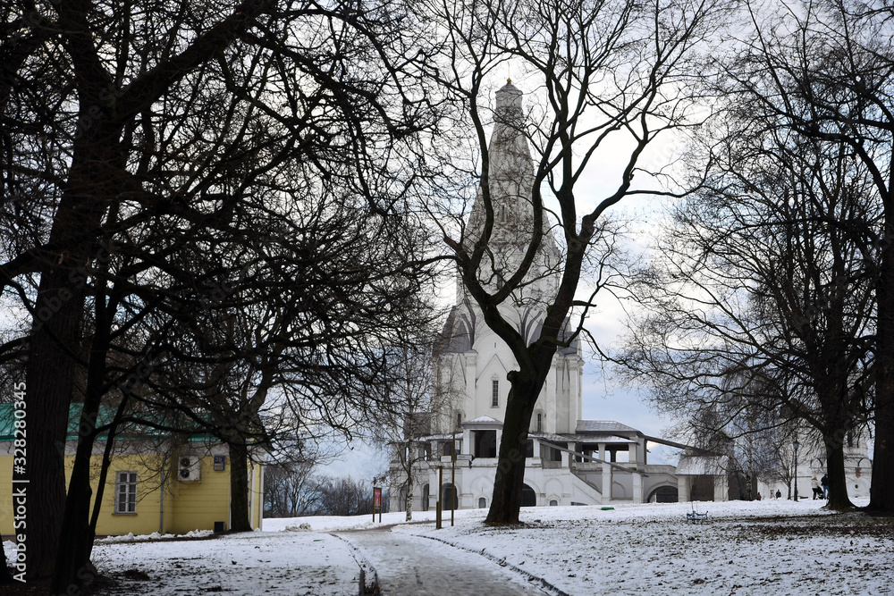 Church of the Ascension in Kolomenskoye, Moscow. UNESCO heritage. Church of the Ascension in Kolomenskoye, Moscow. UNESCO heritage.