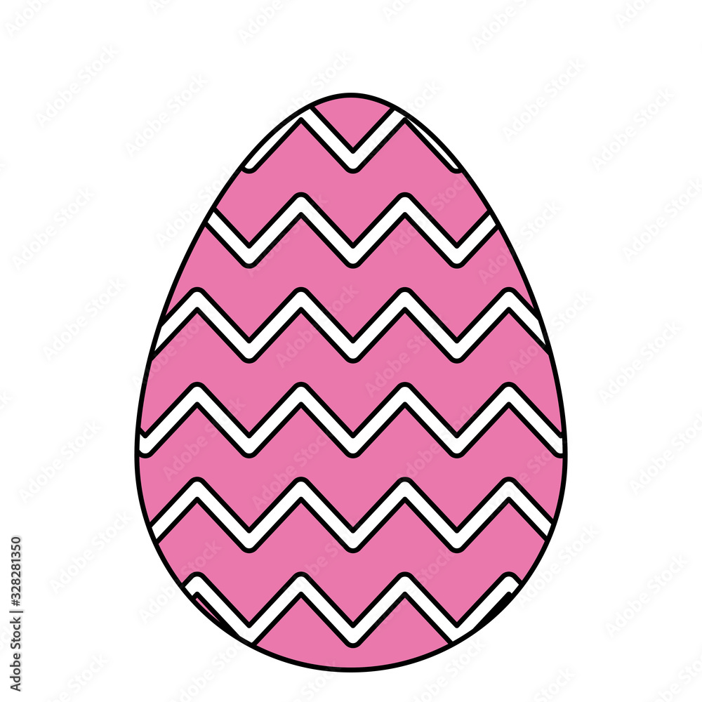 cute egg easter decorated with gemetric lines vector illustration designicon cute egg easter decorated with gemetric lines vector illustration designicon