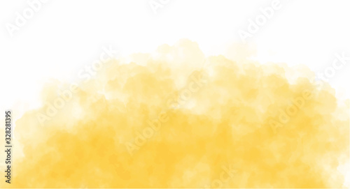 Yellow watercolor background for your design, watercolor background concept, vector.