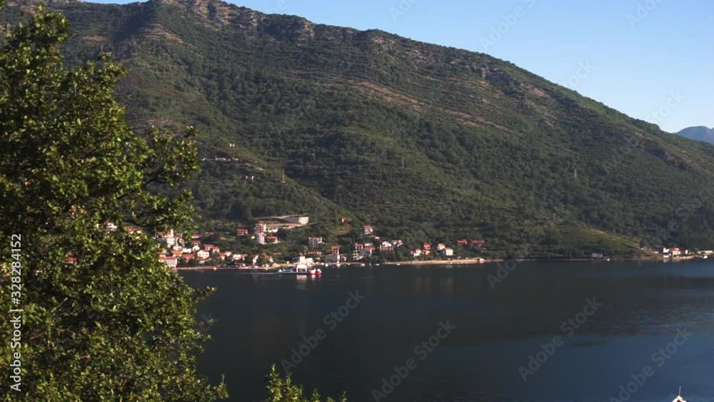 Panorama of Boka Kotorska bay in Montenegro. Panorama of Boka Kotorska bay in Montenegro.