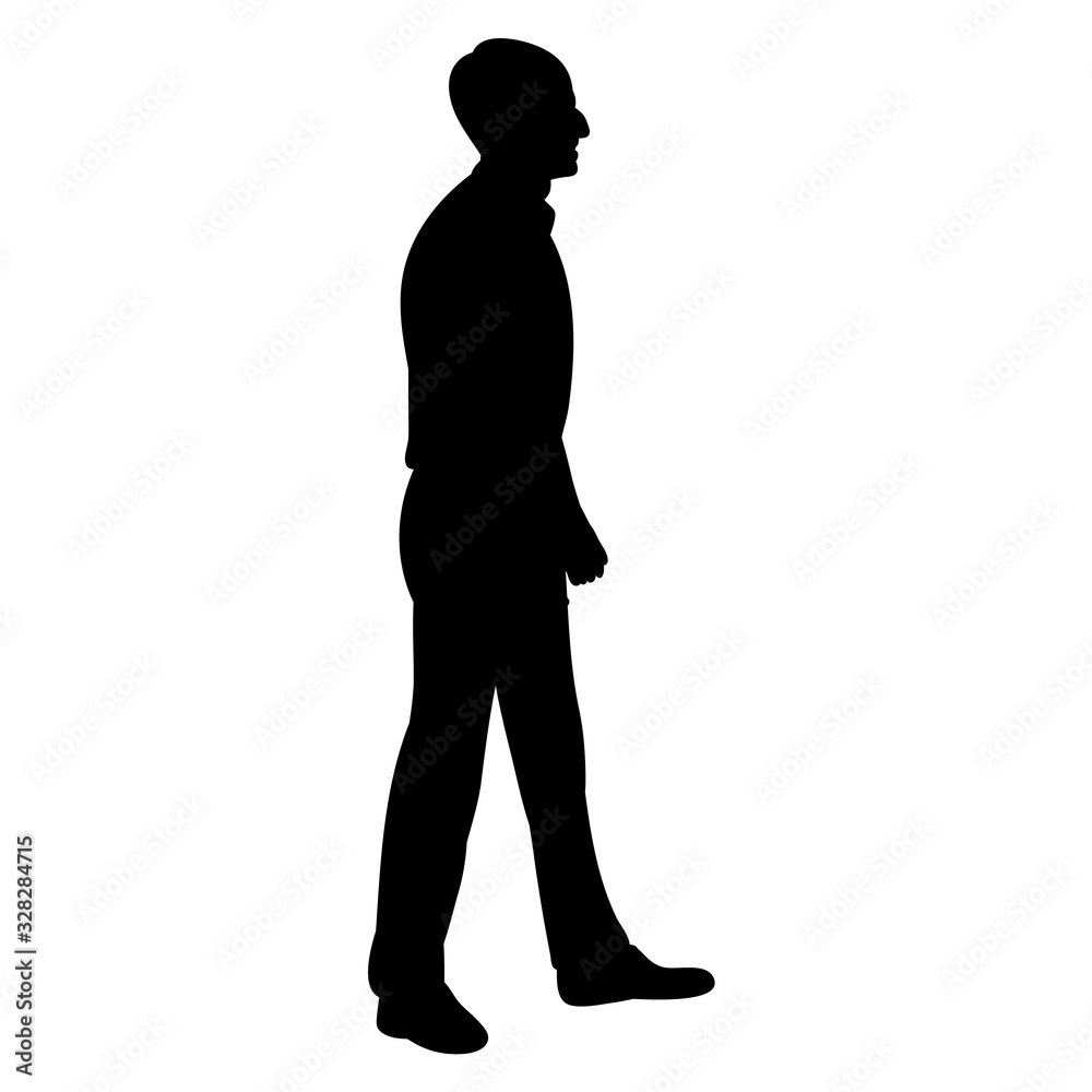 black silhouette man, businessman, guy