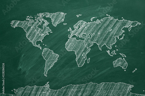 Fototapeta Naklejka Na Ścianę i Meble -  World map