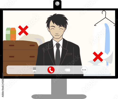 web面接　学生NG　イメージ