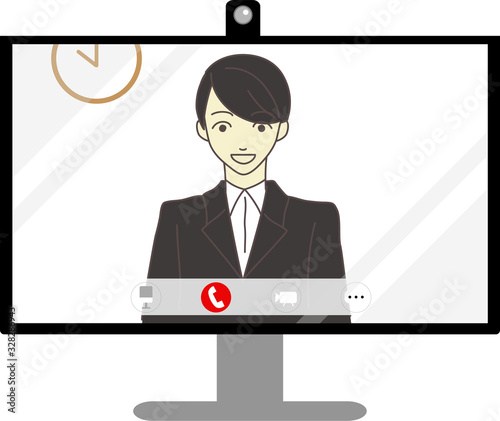 web面接　学生　イメージ