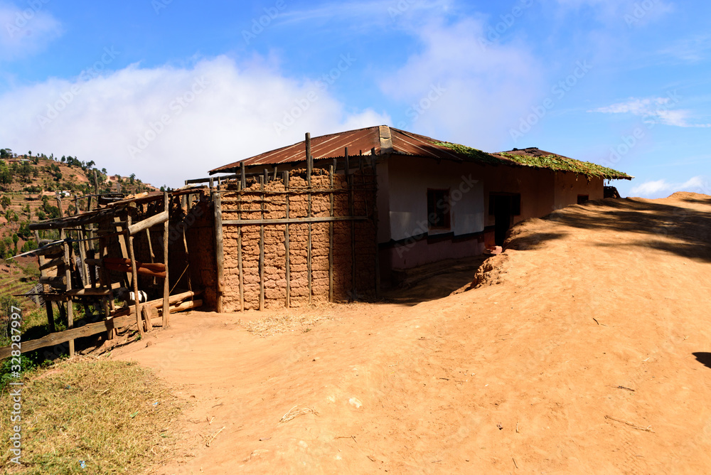 Local residential house in the Usambara Mountains Local residential house in the Usambara Mountains