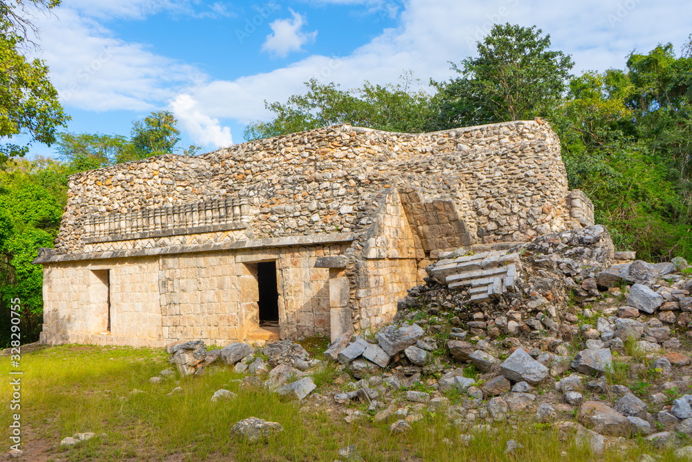 The Palace in Xlapak (or Xlapac) small Maya archaeological site. Yucatan. Mexico The Palace in Xlapak (or Xlapac) small Maya archaeological site. Yucatan. Mexico