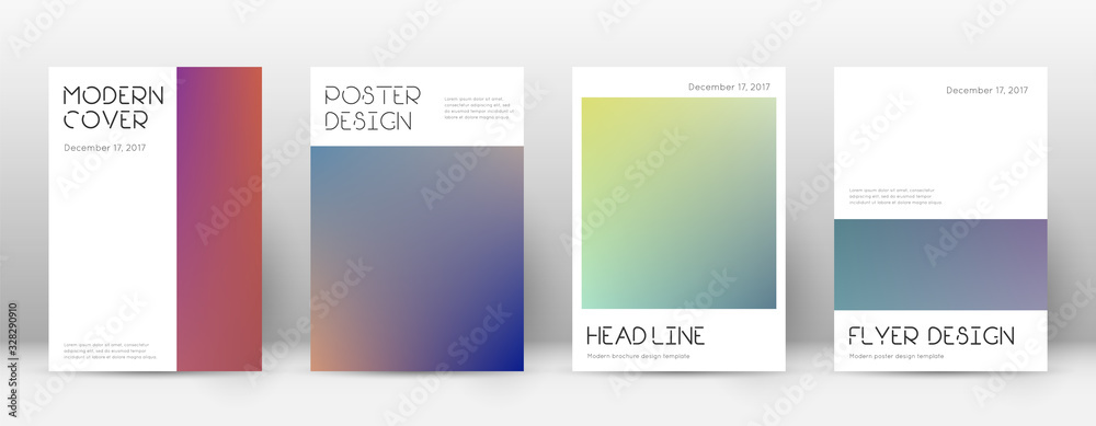 Flyer layout. Minimal ideal template for Brochure,