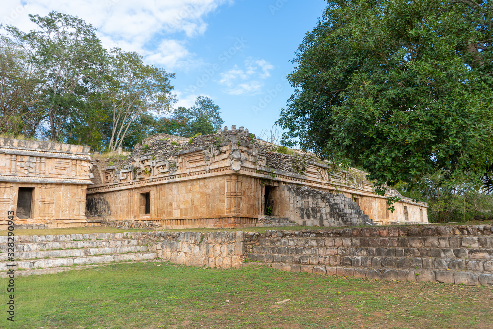 The palace in Labna mayan archaeological site. Yucatan. Mexico