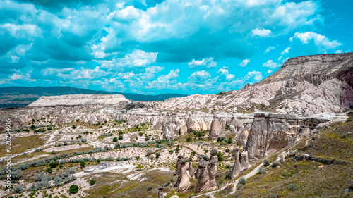 mountain landscape with blue sky