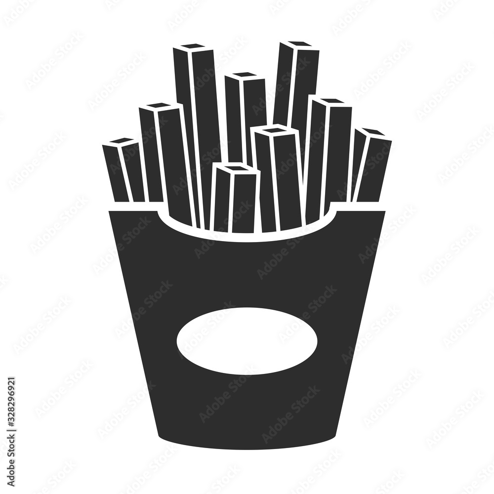 French fries vector icon